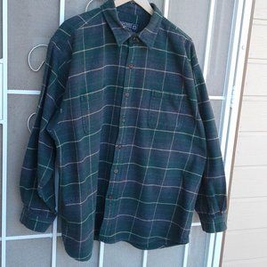 Northern Expedition Hvy Green Plaid Flannel 2XL